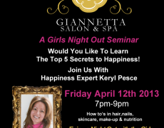 Girls Night Out Seminar! Friday April 12th 2013  Sign up before its to late!